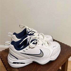Nike men women  White and Navy Sneakers